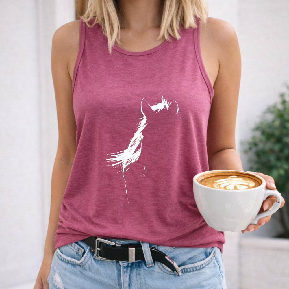 Cartoon Horse Women's Tank Top