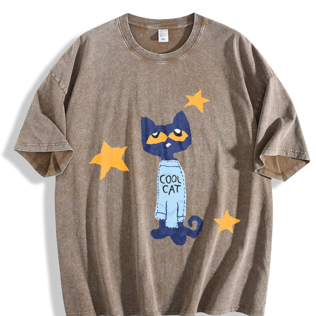 Halloween Christmas Geometric Vintage Washed T-Shirt product image 3