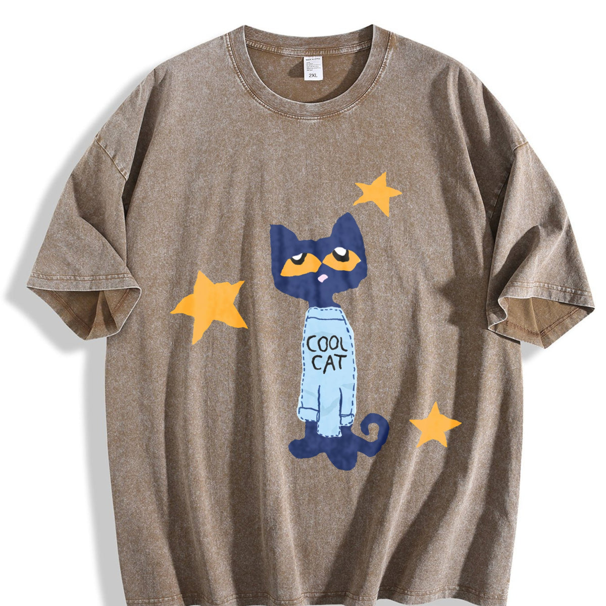 Halloween Christmas Geometric Vintage Washed T-Shirt product image 3
