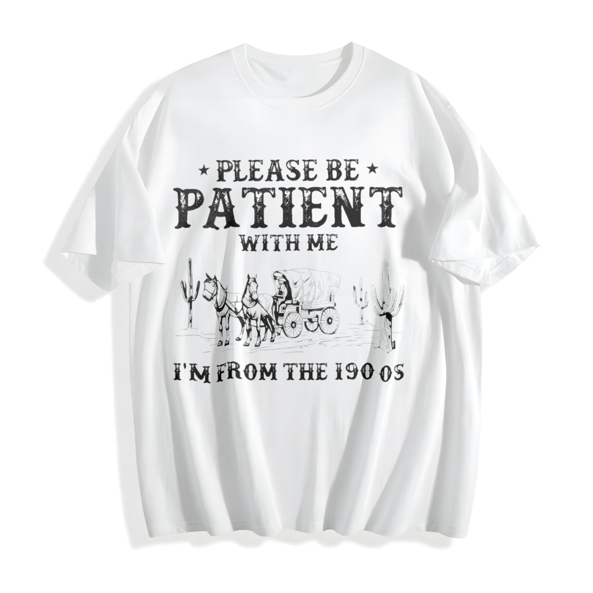 Please Be Patient I'm from the 1900s Cotton T-Shirt product image 2