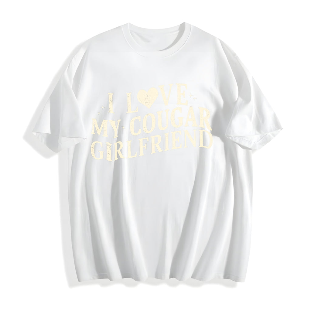 I Love My Cougar Cotton T-Shirt product image 2