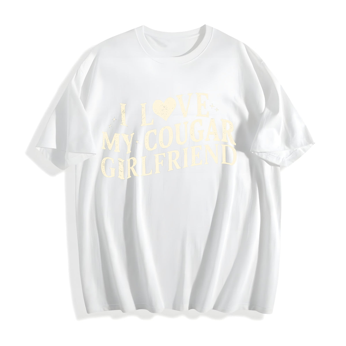 I Love My Cougar Cotton T-Shirt product image 2