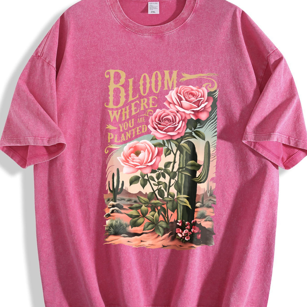 Es Trus Funny Hiphop Desert Cactus Flower Letter Floral product image 5