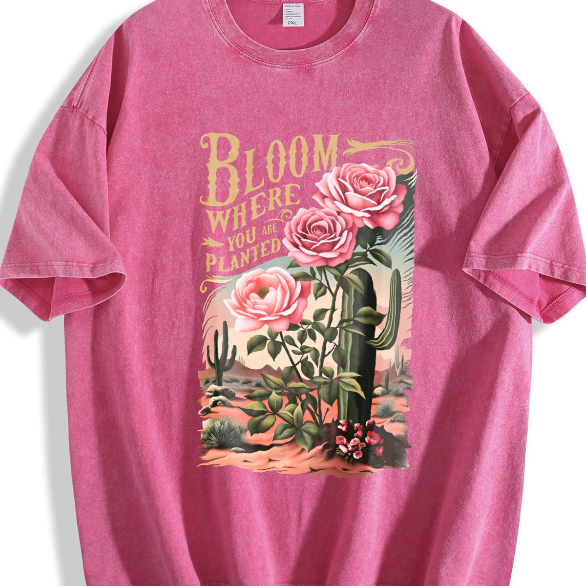Es Trus Funny Hiphop Desert Cactus Flower Letter Floral product image 5