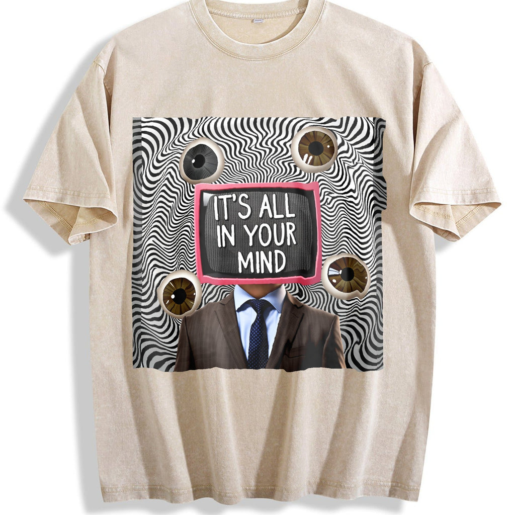 It's All in Your Mind Surreal TV Vintage Washed T-Shirt product image 1