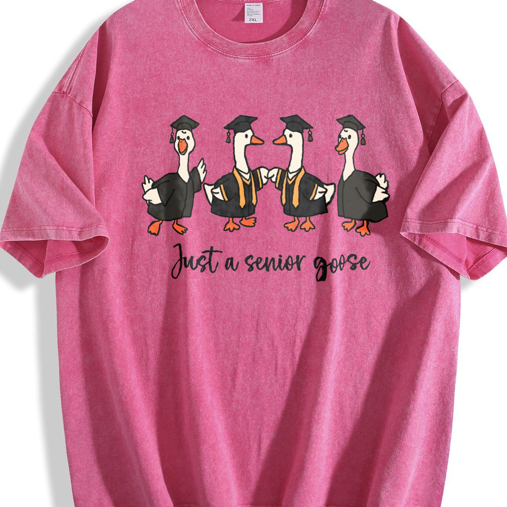 Preppy Graduation Goose Vintage Washed T-Shirt product image 5