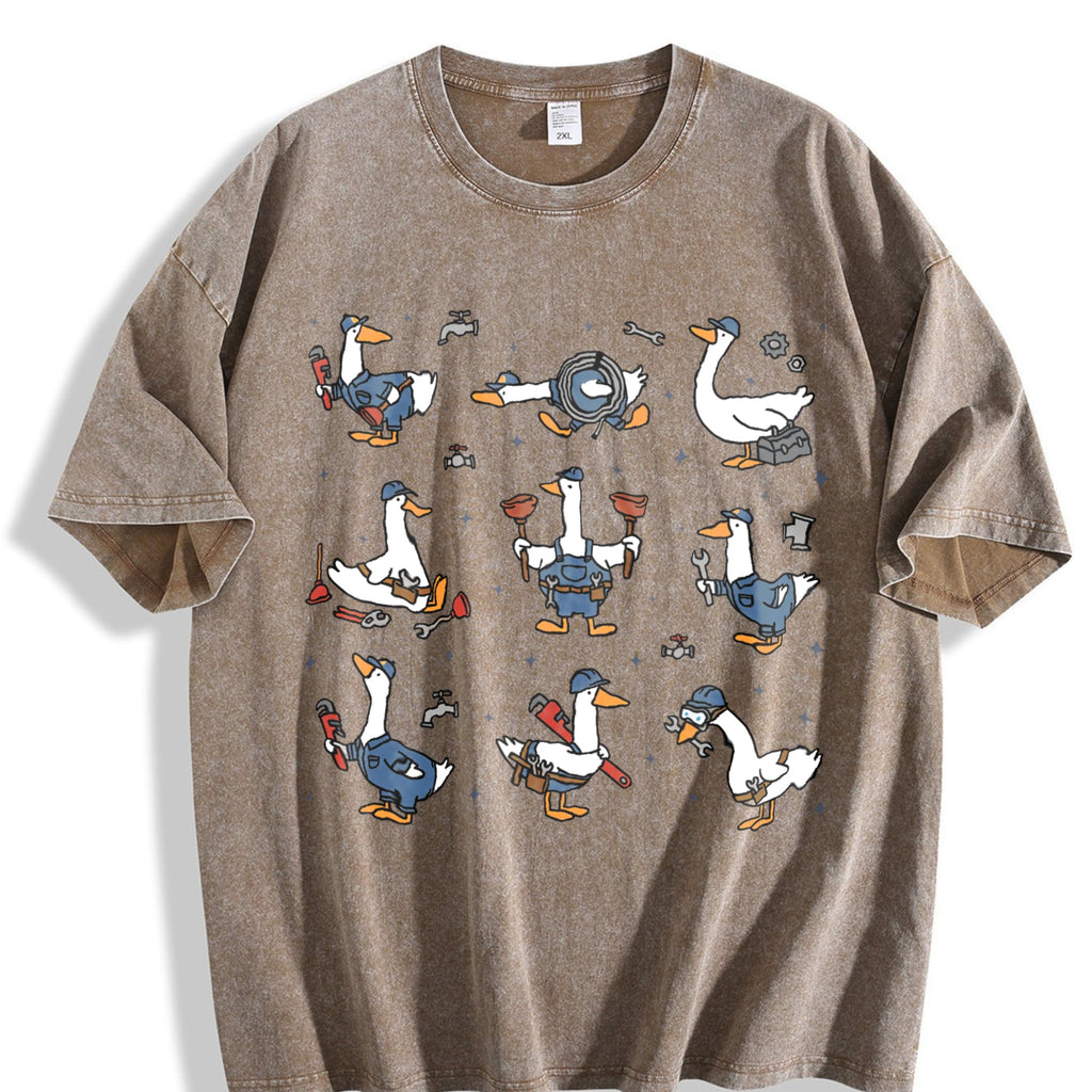 Silly Goose Plumber Vintage Washed T-Shirt product image 3