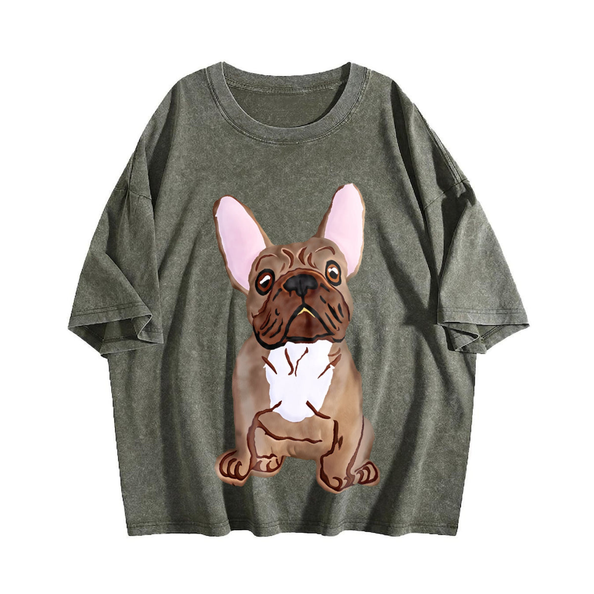 French Bulldog Vintage Washed T-Shirt product image 4