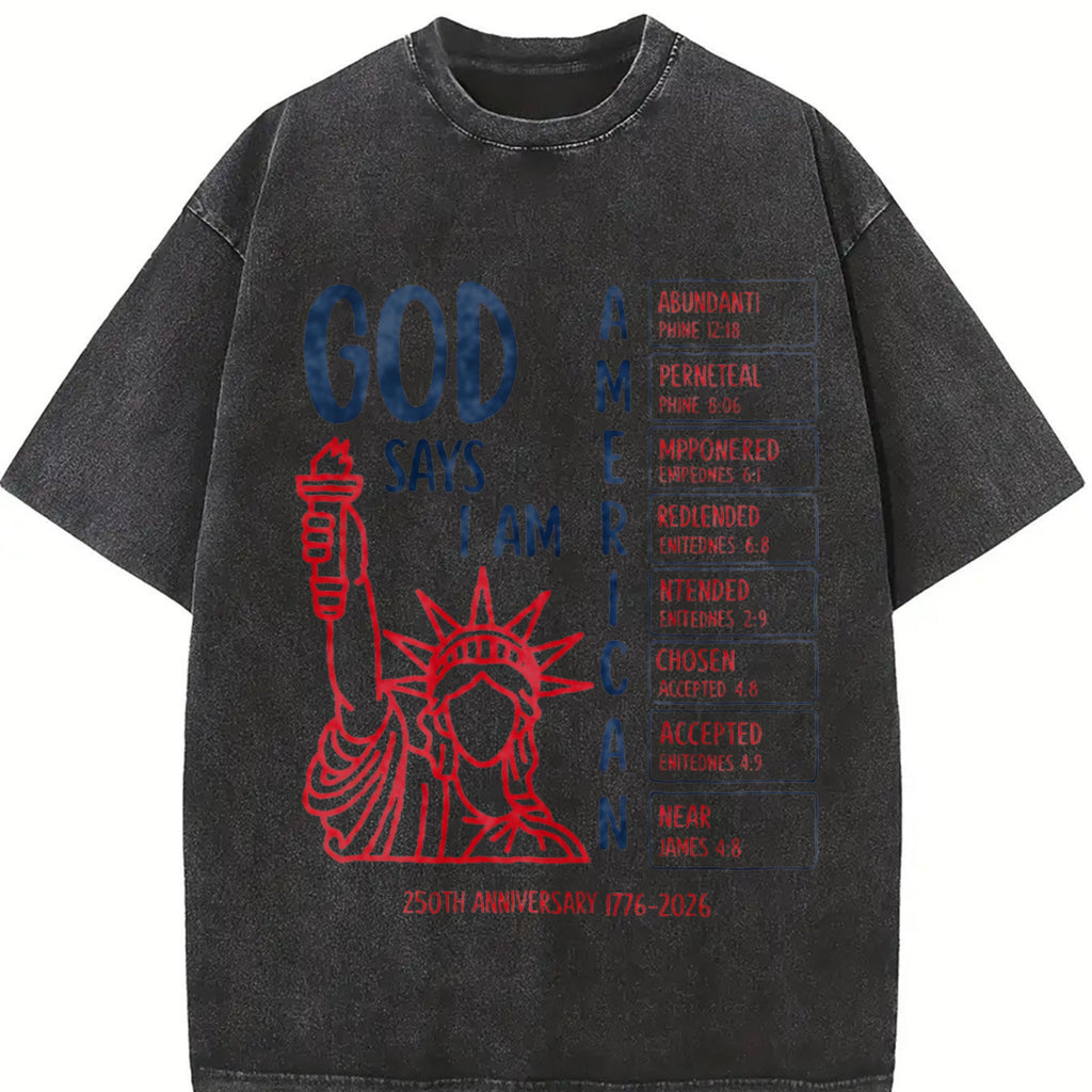 Christian Bible Verse 250 Years Vintage Washed T-Shirt product image 2