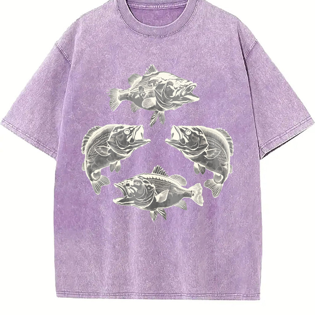 Bass Fish 90s Vintage Washed T-Shirt product image 6