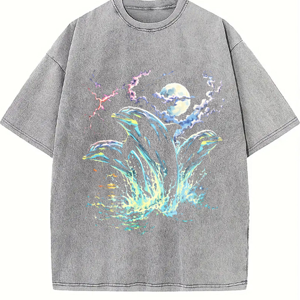 Dolphin Midnight 90s Vintage Washed T-Shirt product image 5