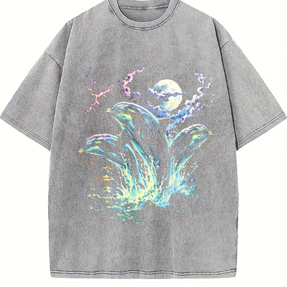 Dolphin Midnight 90s Vintage Washed T-Shirt product image 5