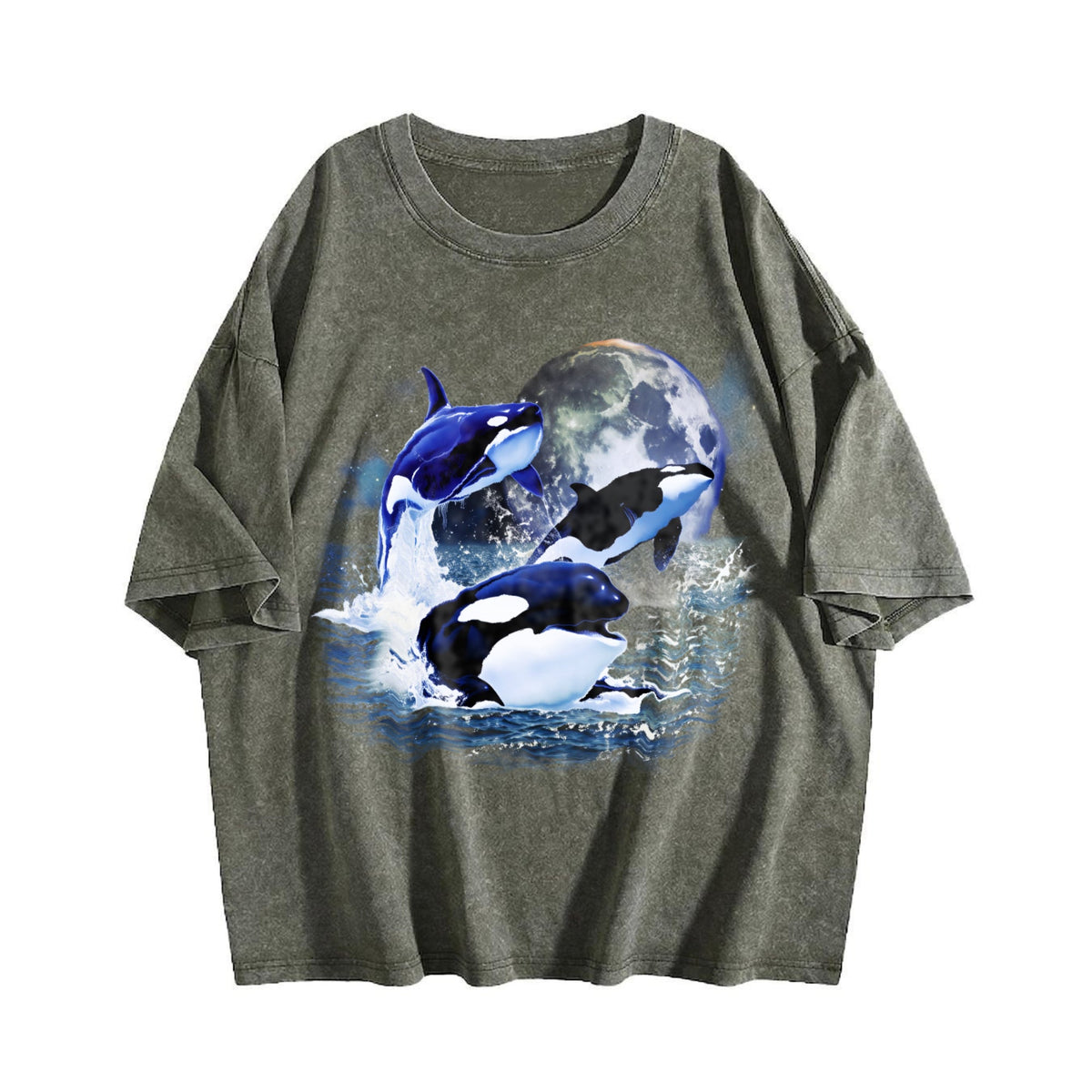 Three Orcas 90s Vintage Washed T-Shirt product image 4