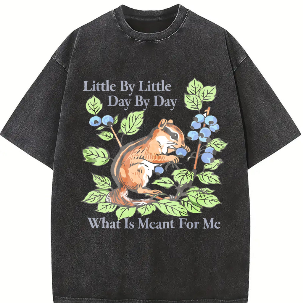 100 Pure With Squirrel And Berry Vintage Washed T-Shirt product image 2