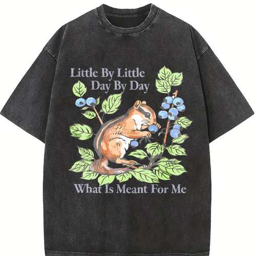100 Pure With Squirrel And Berry Vintage Washed T-Shirt product image 2