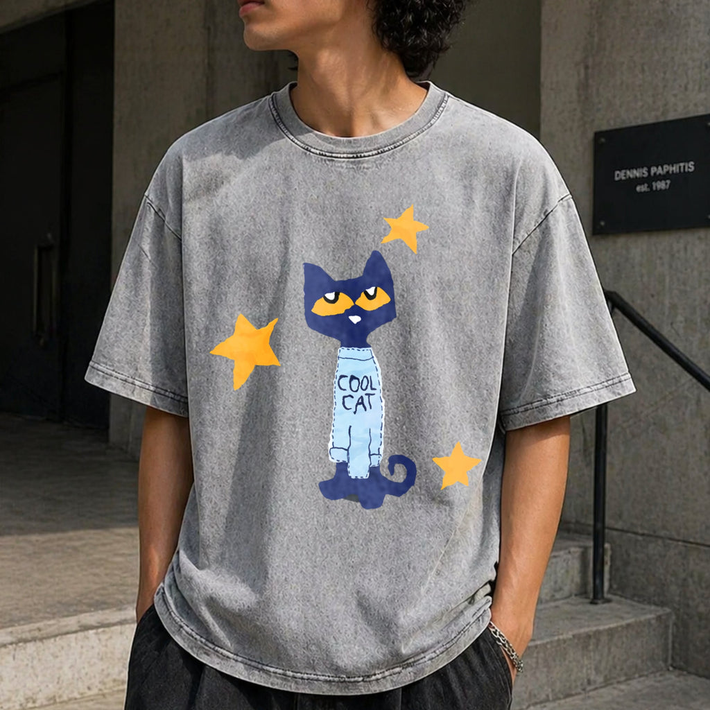 Statement : Black With Text Vintage Washed T-Shirt product image 5