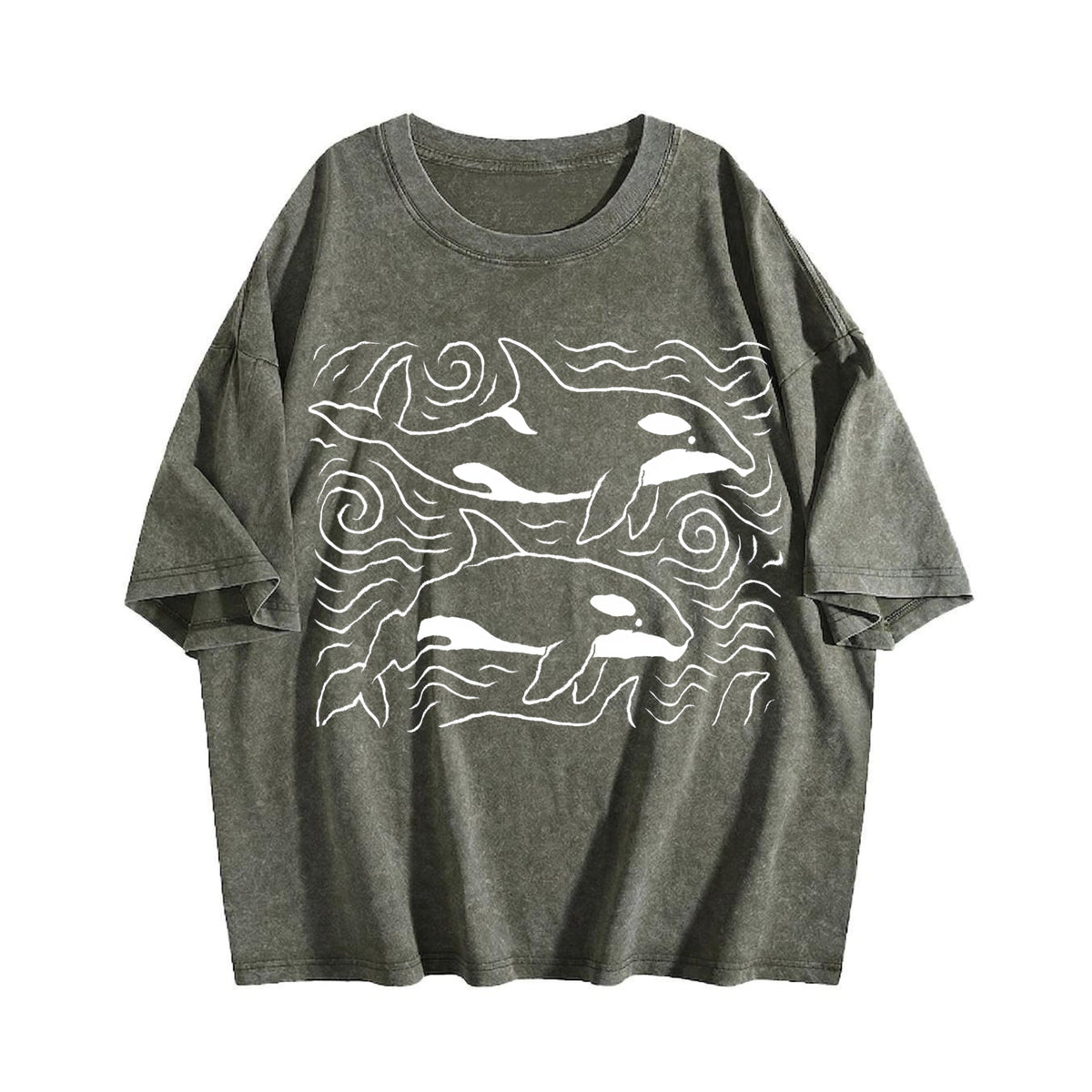 Orcas Ocean 90s Vintage Washed T-Shirt product image 4