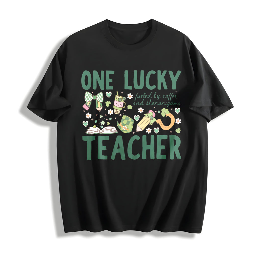 One Lucky Teacher St Patricks : 'fueled By Coffee And product image 1