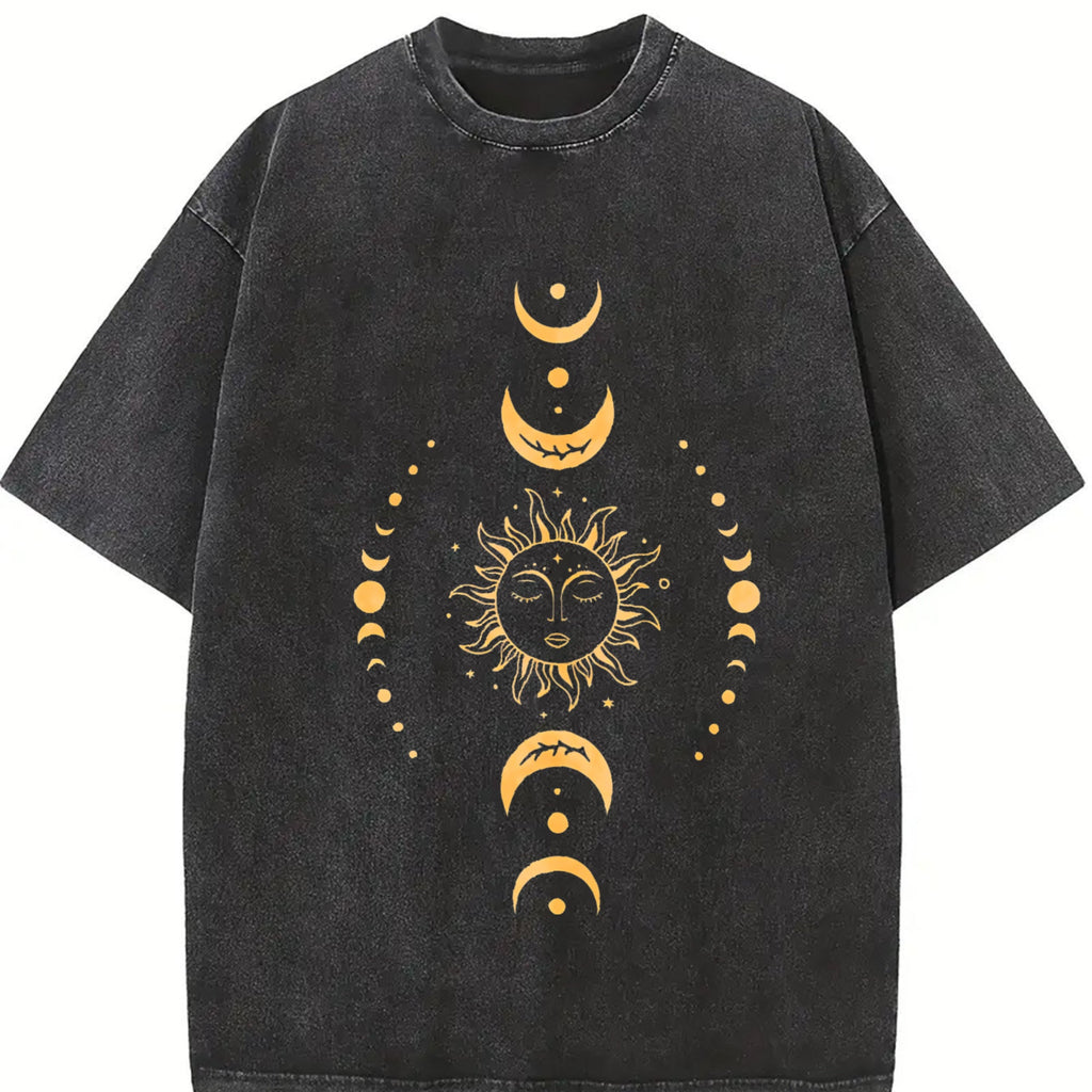 Moon And Sun Vintage Washed T-Shirt product image 2