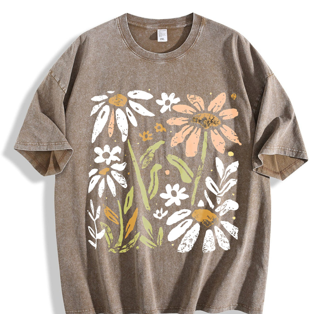 Floral With Vintage Washed T-Shirt product image 3
