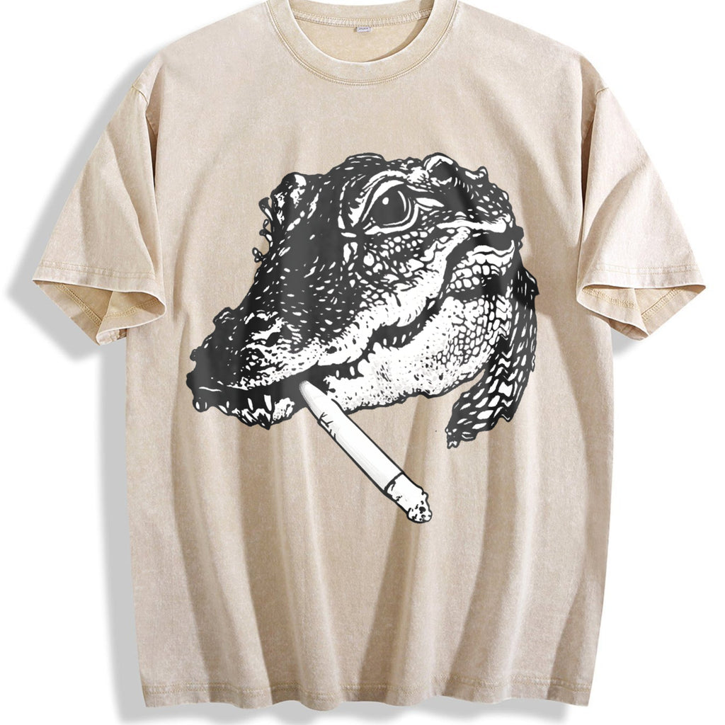 Alligator Smoke 90s Vintage Washed T-Shirt product image 1