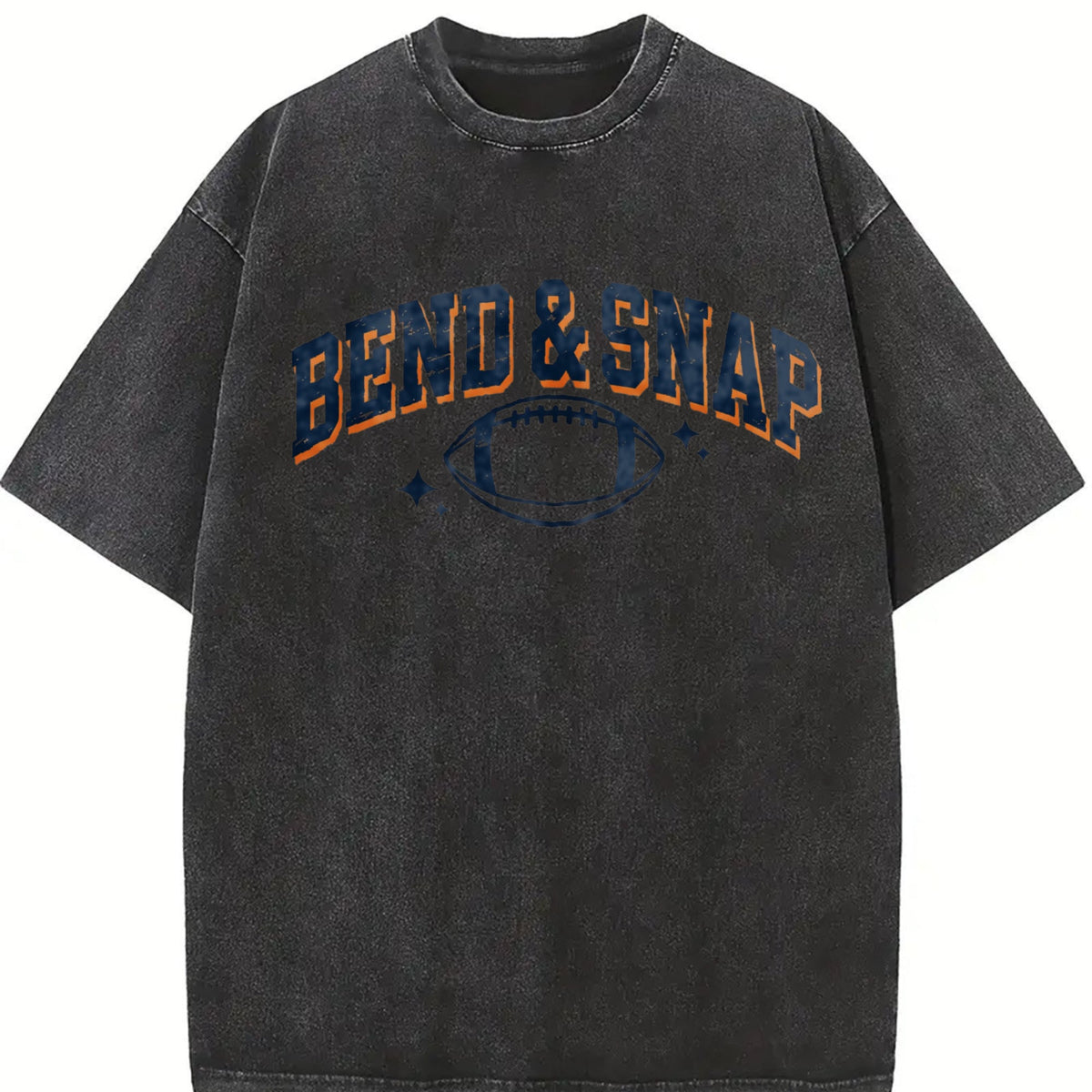 Football Bend And Snap Sports Season College Vintage Washed product image 2