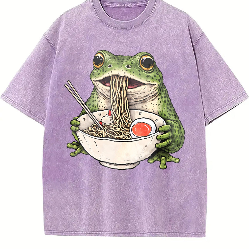 Frog Ramen Vintage Washed T-Shirt product image 6
