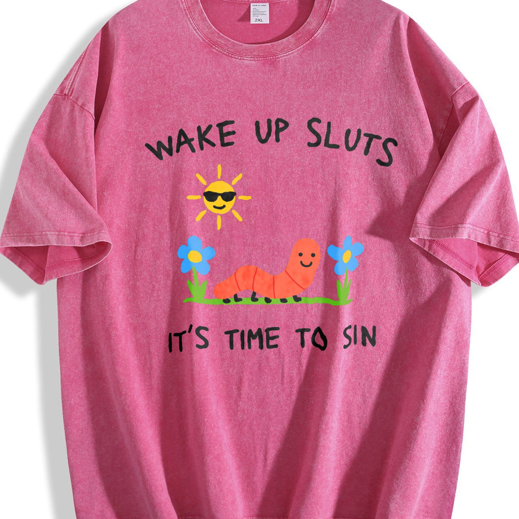 Wake Up Sluts Funny Animal Meme Sarcastic Cursed Vintage product image 5
