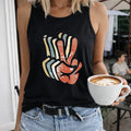 Colorful Abstract Hand Regular - Fun Cartoon Letter Women's Tank Top