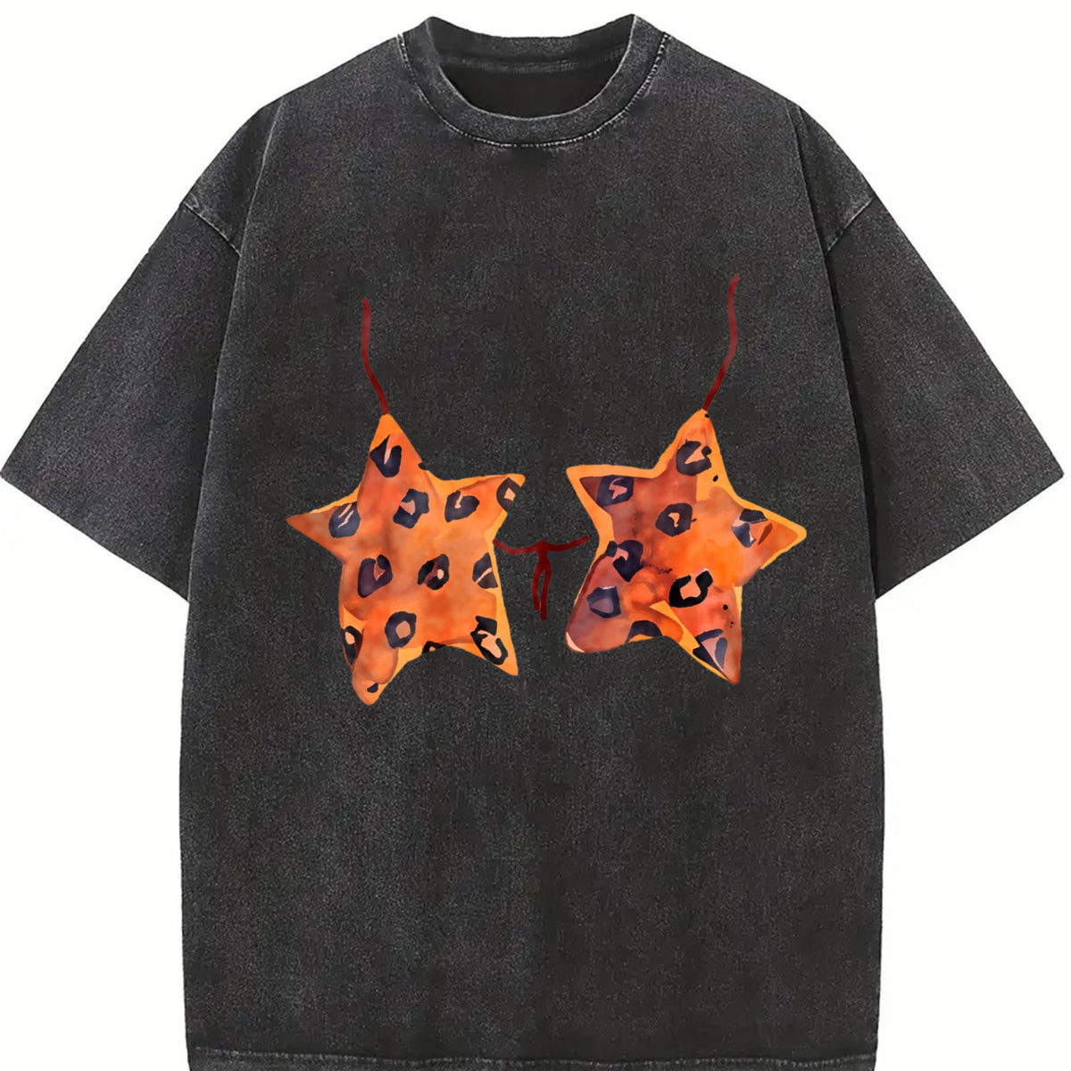 Leopard Star Vintage Washed T-Shirt product image 2