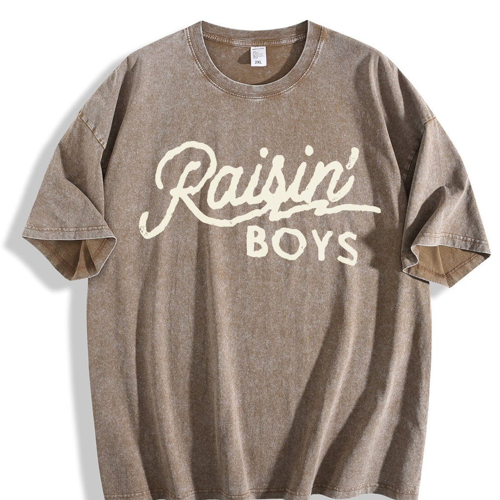 Raising Boys Boy Mom Mama Vintage Washed T-Shirt product image 3
