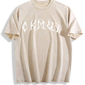 White Gothic Lettering Vintage Washed T-Shirt product image 1
