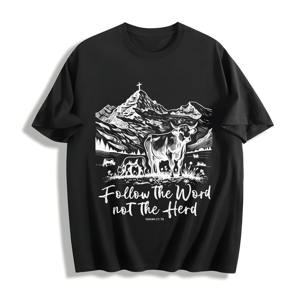Follow the Word Not Herd Cotton T-Shirt product image 1