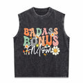 Badass Bonus Mom - Funny Stepmom Men's Washed Tank Top