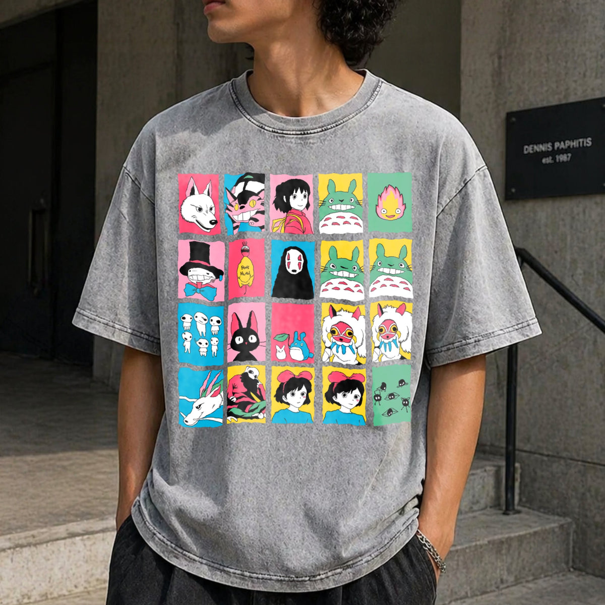 Studio Ghibli Hayao Miyazaki No Vintage Washed T-Shirt product image 5