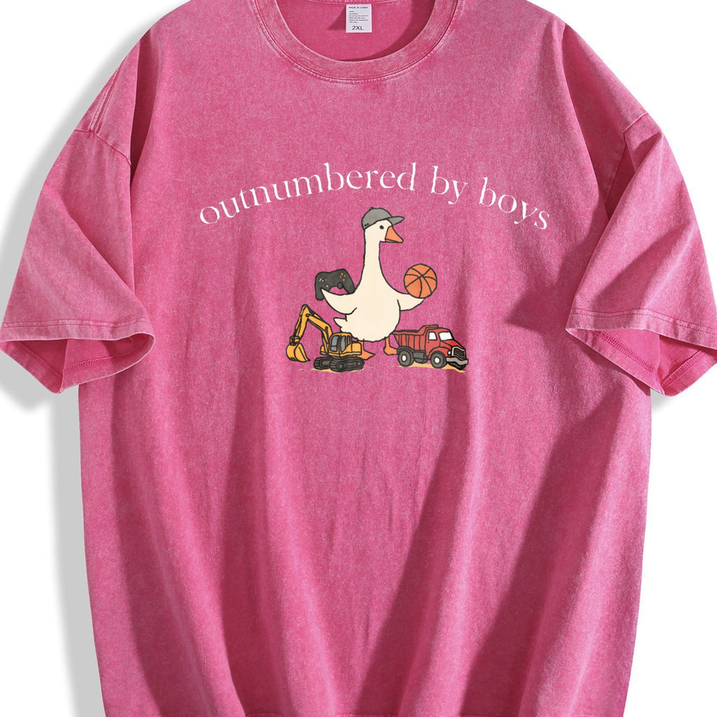 Outnumbered By Boys Vintage Washed T-Shirt product image 5