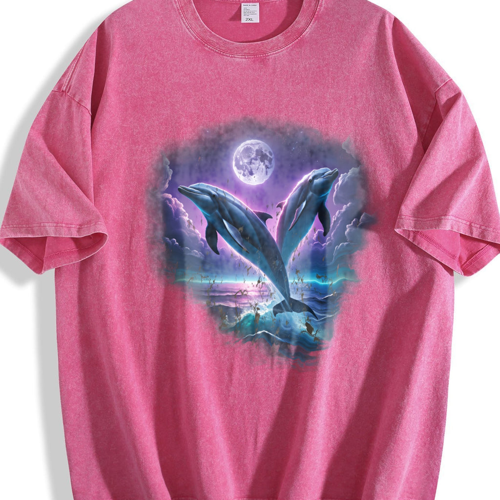 Two Dolfins Moon Vintage Washed T-Shirt product image 6