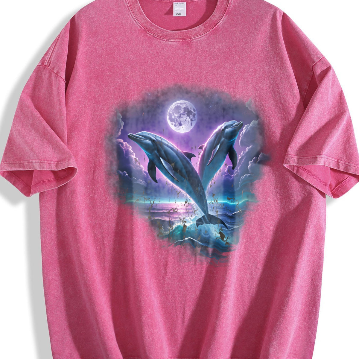 Two Dolfins Moon Vintage Washed T-Shirt product image 6