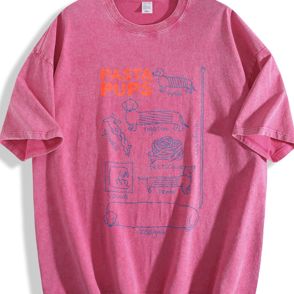 Pasta Pups Vintage Washed T-Shirt product image 5
