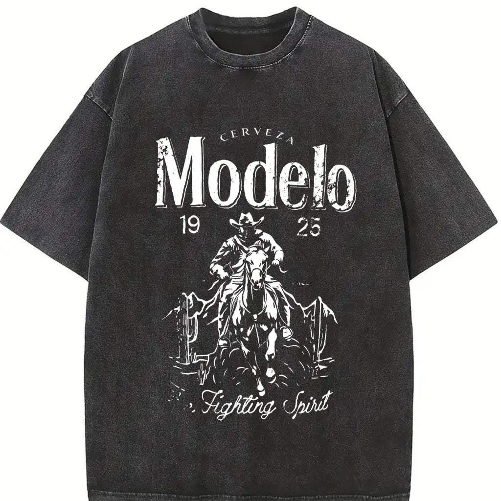 Modelo Fighting Spirit Vintage Washed T-Shirt product image 2