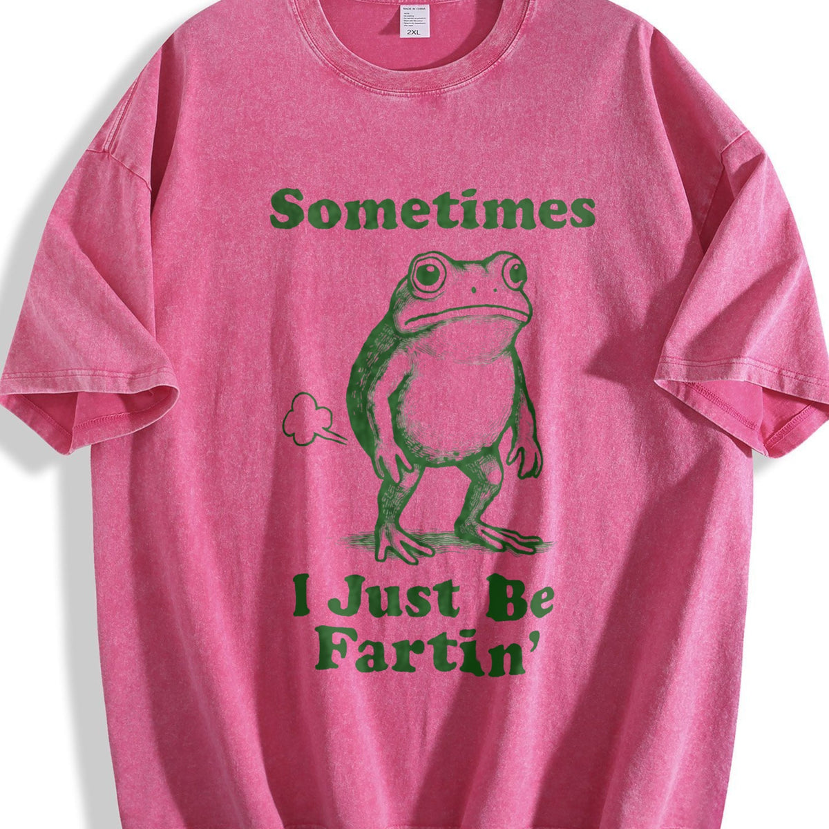 Sometimes I Just Be Fartin' Frog Vintage Washed T-Shirt product image 7