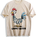 Funny Spring Chicken Vintage Washed T-Shirt product image 1