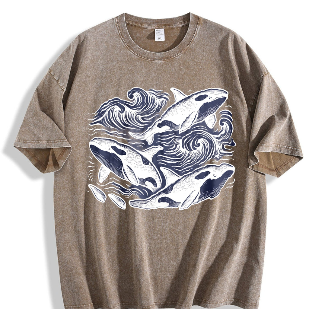 Orcas Ocean 90s Vintage Washed T-Shirt product image 3