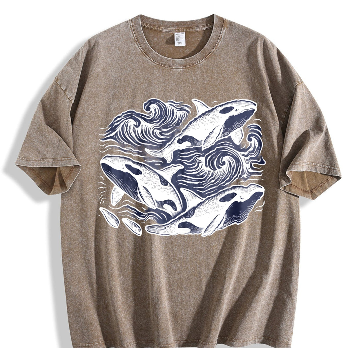 Orcas Ocean 90s Vintage Washed T-Shirt product image 3