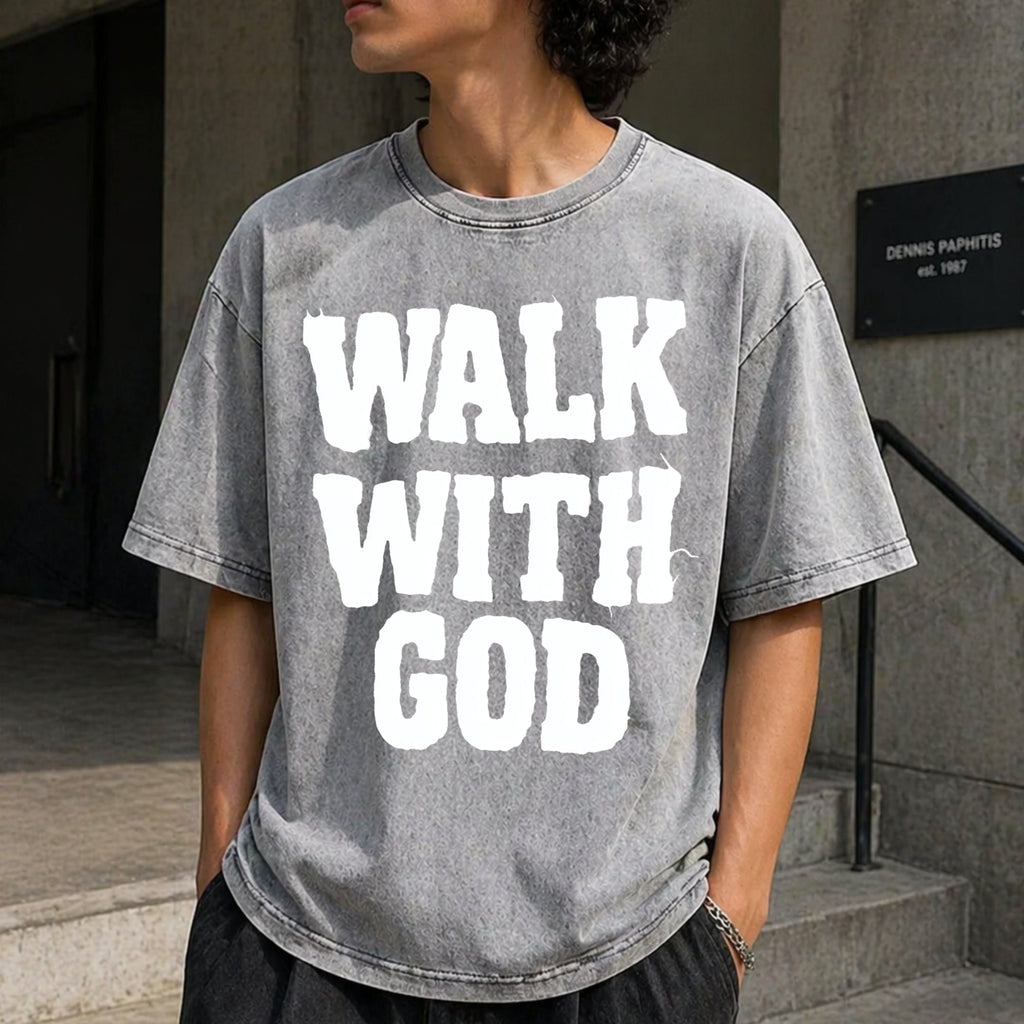 Christian Walk With God Vintage Washed T-Shirt product image 5