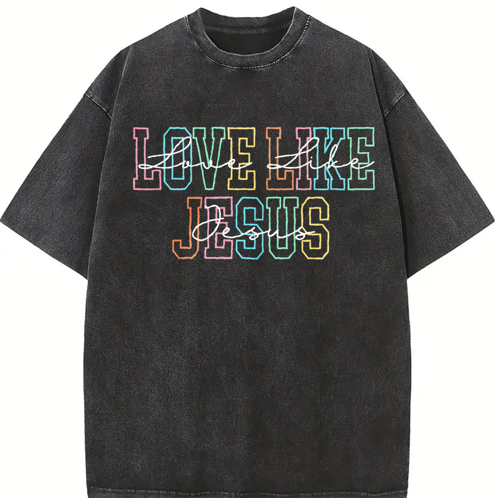 Love Like Jesus Vintage Washed T-Shirt product image 2