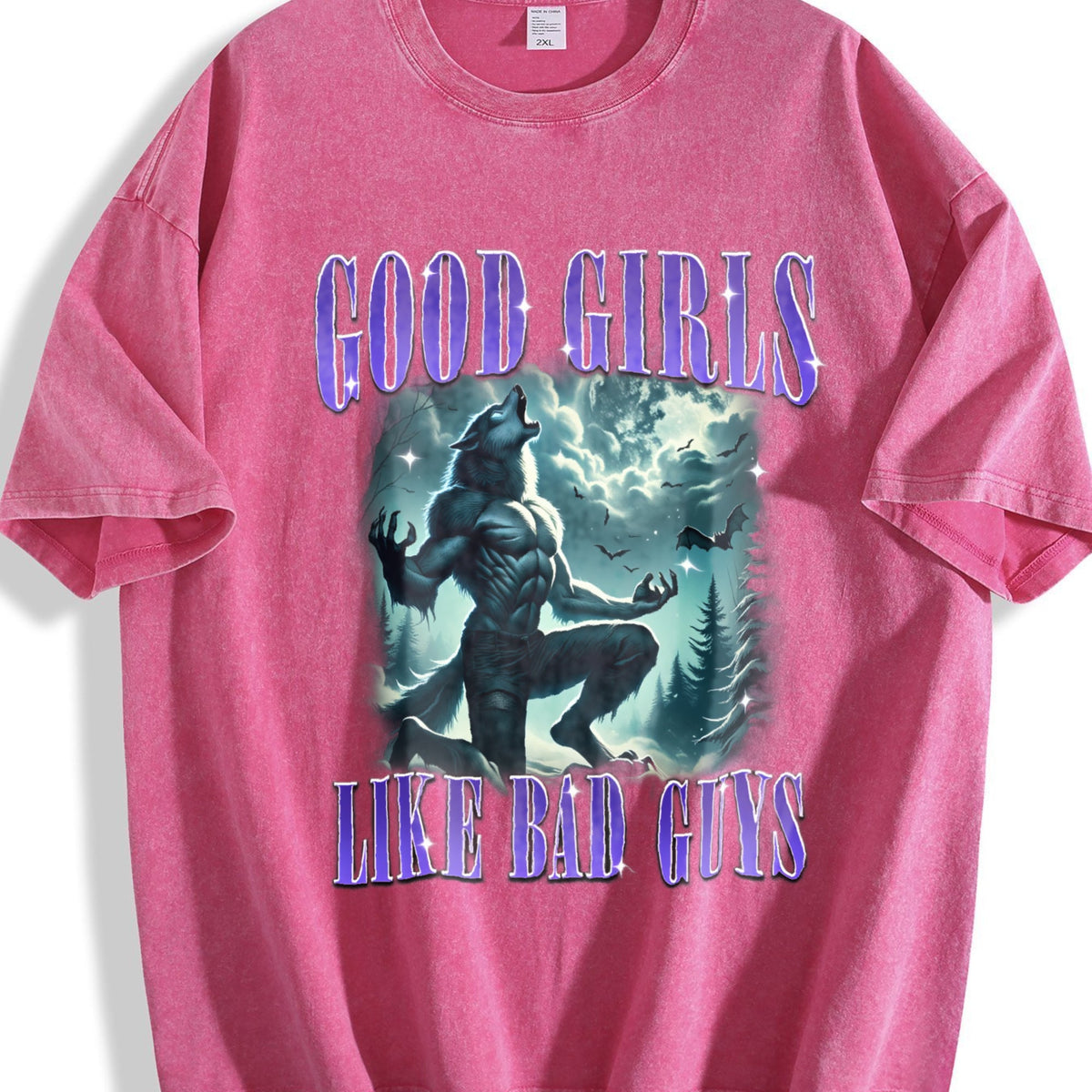 Good Girls Like Bad Guys 90s Vintage Washed T-Shirt product image 7