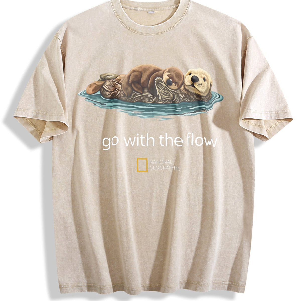 Cute Sea Otter Go With The Flow National Geographic Vintage product image 1