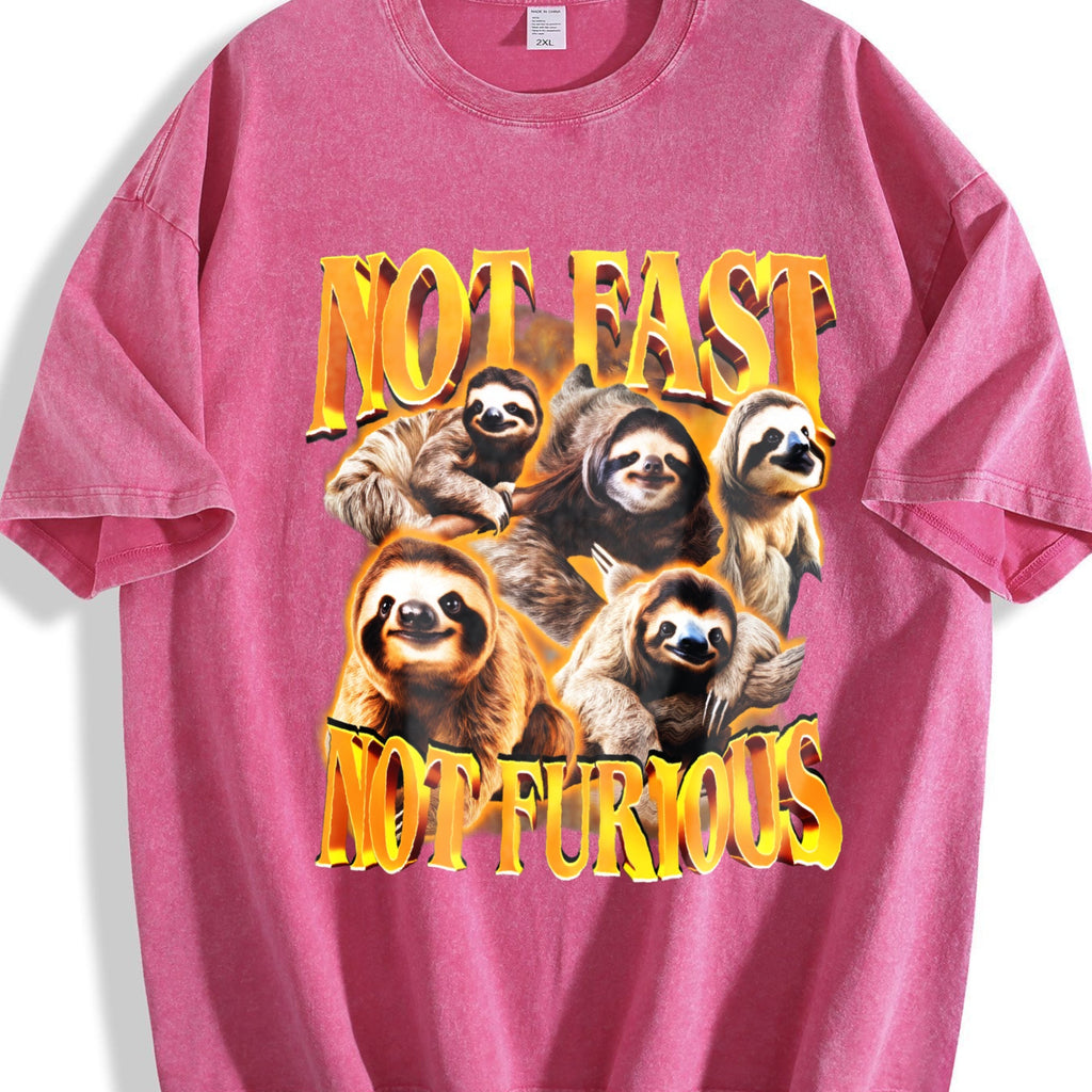 Not Fast Furious 90s Vintage Washed T-Shirt product image 7