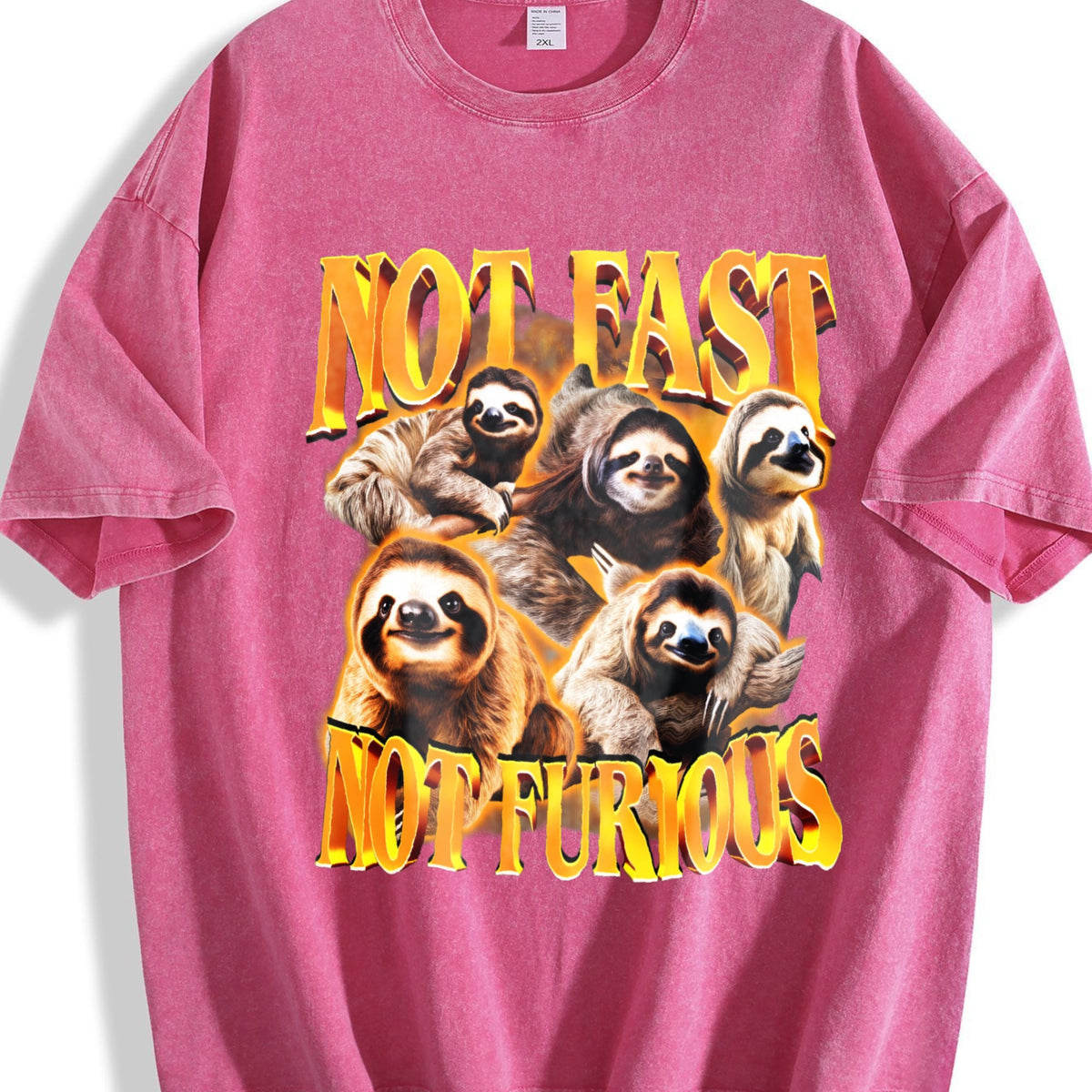 Not Fast Furious 90s Vintage Washed T-Shirt product image 7